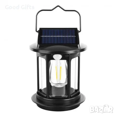 Соларна къмпинг лампа Фенер, снимка 5 - Соларни лампи - 50239958