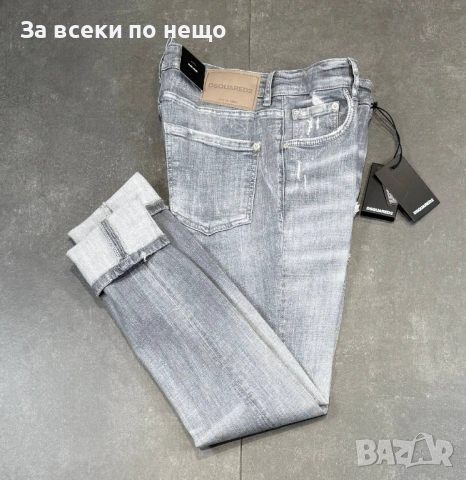 DSQUARED2 Сиви Мъжки Дънки Код Mens P.225, снимка 2 - Дънки - 53922146