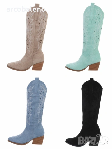 Дамски байкърски ботуши, 4цвята 