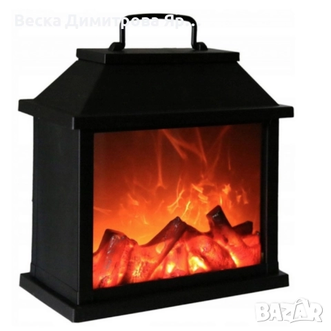 Декоративен LED фенер - камина, снимка 5 - Други - 52268448