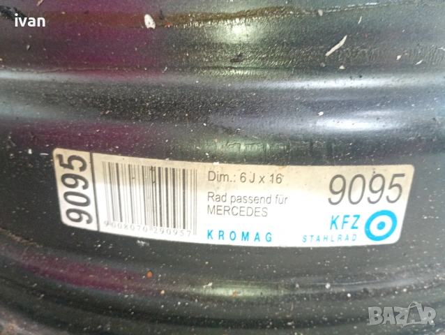 джанти 16 за мерцедес вито , снимка 2 - Гуми и джанти - 54297853