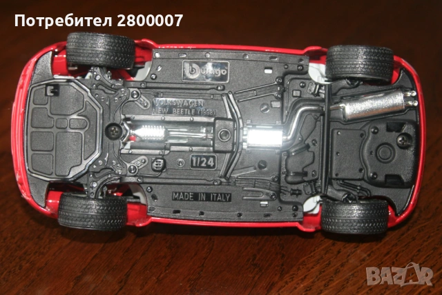 VOLKSWAGEN. New Beetle (1998). Bburago. 1/24, снимка 5 - Колекции - 54012846