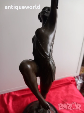 Pierre Le Faguays,Бронзова Скулптура, Богиня Диана, снимка 8 - Антикварни и старинни предмети - 53129260