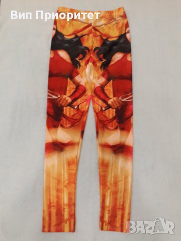 Златен клин с мадама и жезъл. ефектен принт. Дълъг , еластичен, елегантен. 