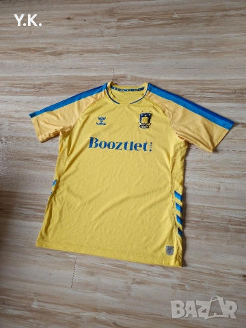 Оригинална мъжка тениска Hummel x Brondby IF / Season 21-22 (Home), снимка 2 - Тениски - 54156921