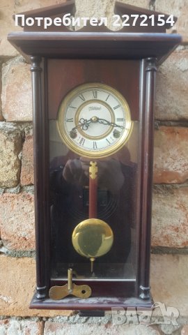 Британски стенен часовник , снимка 2 - Антикварни и старинни предмети - 39686952