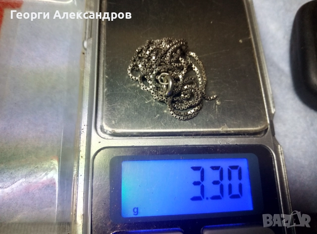 Нежно Италианско СРЕБЪРНО КОЛИЕ / Дамско ЛАНЧЕ / Верижка РОДИРАНО СРЕБРО 925 ITALY, снимка 4 - Колиета, медальони, синджири - 52776187