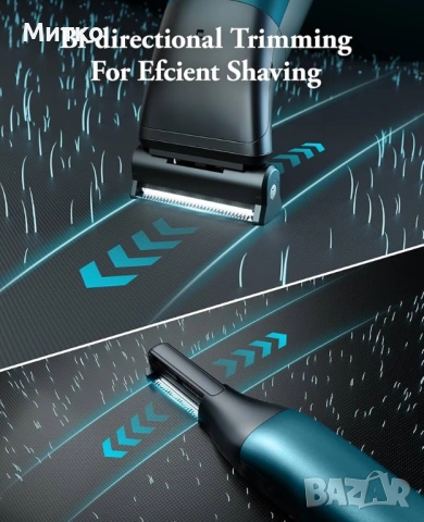 Електрическа самобръсначка Kensen, с въртящи се ножчета, черна, за мъже, снимка 5 - Електрически самобръсначки - 53071602