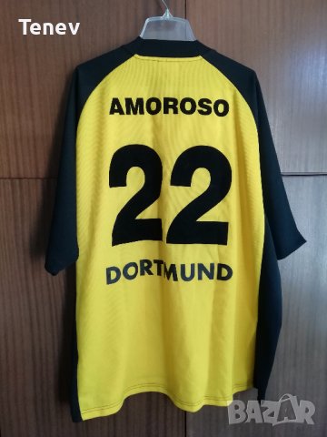 Borussia Dortmund Marcio Amoroso Vintage 2001/2002 оригинална футболна фланелка тениска Борусия, снимка 1 - Тениски - 37961321