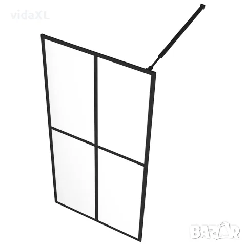vidaXL Параван за баня, прозрачно закалено стъкло, 90x195 см, снимка 5 - Душове - 56146138
