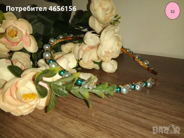 Диадеми с перли и кристали 4 €, снимка 11 - Аксесоари за коса - 56543736