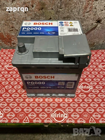 Нов акумулатор Бош/Bosch 44 амп/ч 420 А усилен стартов ток