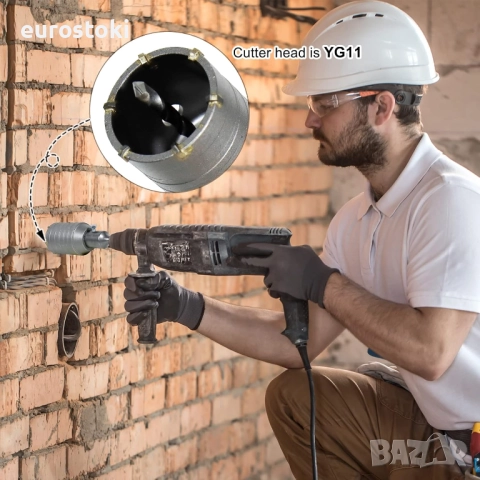 Свредло CCLIFE 50мм, боркорона за бетон с центриращо свредло, с адаптер SDS plus, снимка 2 - Други инструменти - 52124009