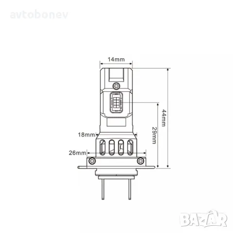 LED крушки M-TECH SMART PREMIUM H7-12V-6000K-Canbus,к-т/2 бр./, снимка 6 - Аксесоари и консумативи - 47353165