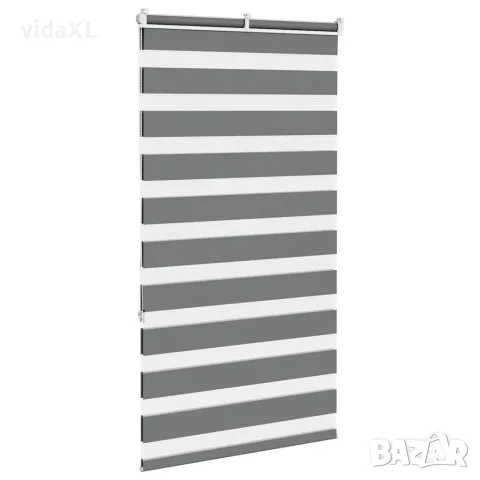 vidaXL Зеброва щора 75x150 см Ширина на плата 70,9 см Полиестер, снимка 3 - Щори - 56147559