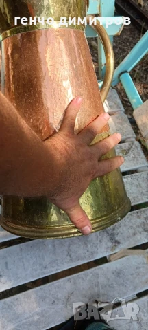 голяма бронзова кана , снимка 7 - Антикварни и старинни предмети - 51345386