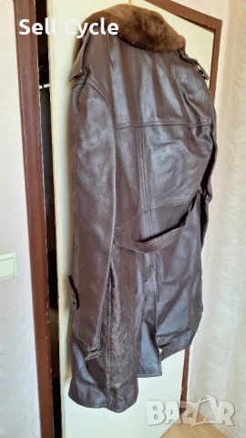 ✅КАЧЕСТВЕНО ЗИМНО ПАЛТО ОТ ИСТИНСКА КОЖА РАЗМЕР XL ❗, снимка 6 - Палта - 47929472