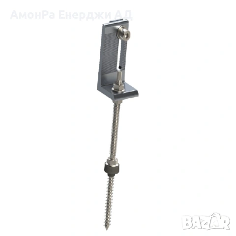 Винт-шпилка с L – образна планка за ламаринен покрив в комплект с имбус болт, шайба и гайка