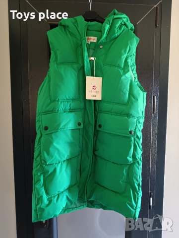 Нова дълга зелена грейка, снимка 2 - Якета - 52232868