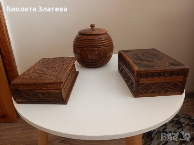 Дървена кутия, снимка 3 - Антикварни и старинни предмети - 44806499
