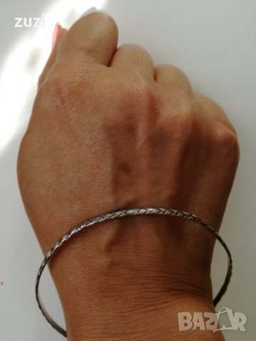 Стара българска гривна сребро проба 950. 