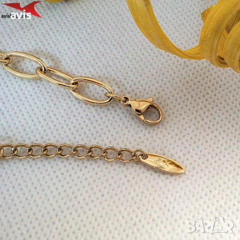 Гривна с 14К златно покритие 234827, снимка 3 - Гривни - 52821965