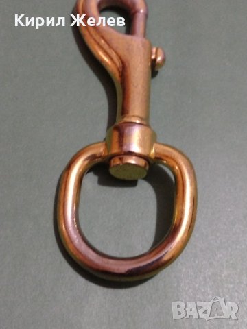 Интересен колекционерски ключодържател метален здрав златист - 8678, снимка 2 - Други - 31205777