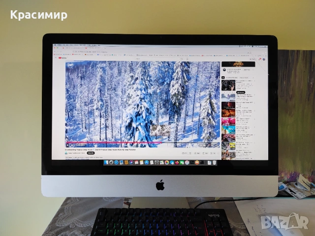 Apple iMac 27 inch Quad HD IPS , снимка 2 - Работни компютри - 53089259