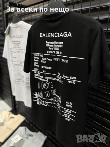 Balenciaga Мъжка Черна Тениска👕Мъжка Блуза С Къс Ръкав В Черен Цвят Код Mens P.282