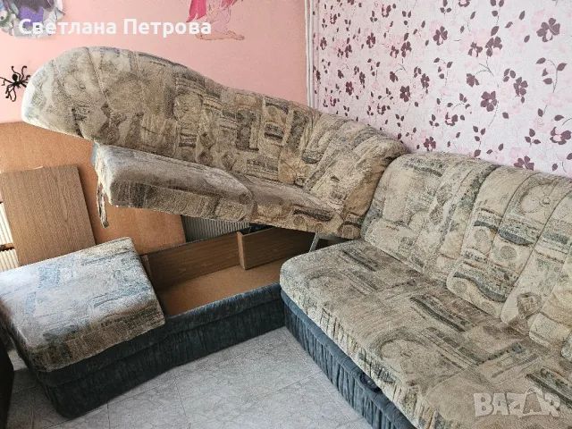 холова гарнитура , диван , функция сън, снимка 2 - Дивани и мека мебел - 50177175