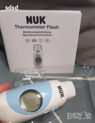 Безконтактен термометър Nuk flash , снимка 4 - Друга електроника - 51876869