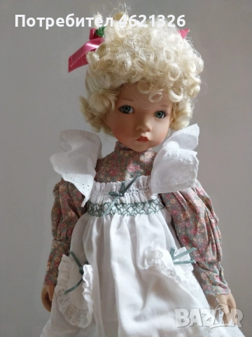 Винтидж порцеланова кукла Мери, Мери, съвсем противоположна, като нова, рядка находка, снимка 7 - Декорация за дома - 52043877