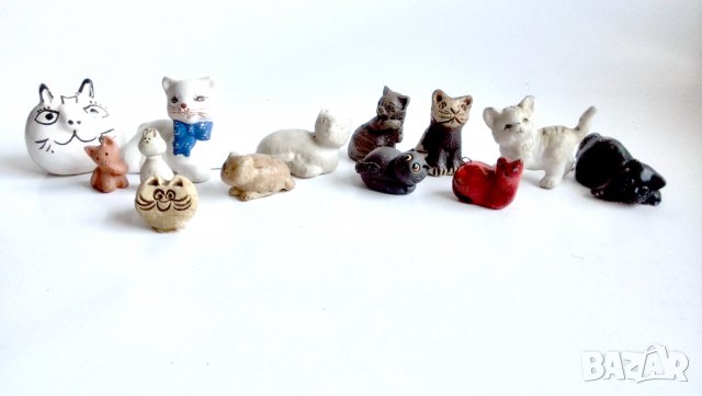 лот порцелан и керамика фигурки на котки, снимка 3 - Колекции - 40220862