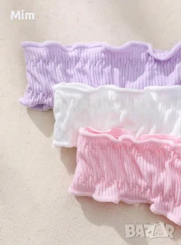 4XL Полупрашки в розово,бяло и лилаво за едра дама , снимка 4 - Бельо - 47782405