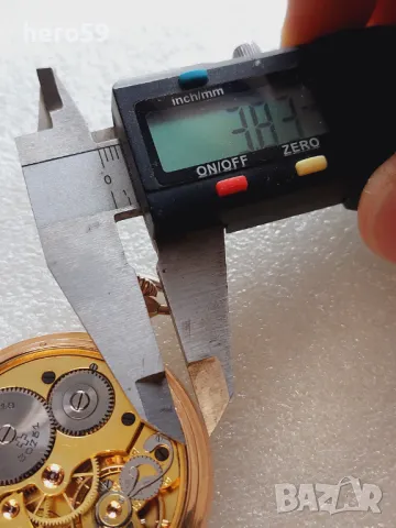 Златен 18к джобен часовник Зенит(Zenith) отлично състояние 42 гр. в 18 карата, снимка 13 - Антикварни и старинни предмети - 48271598