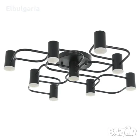 Плафон atom, черен, led 9x5w, 3000k-4000k-6000k, 2186/9 bk