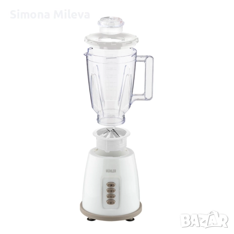 Блендер Muhler MB-155, 500W, 1.5 л, пласт.кана, сив, снимка 4 - Други стоки за дома - 52372546