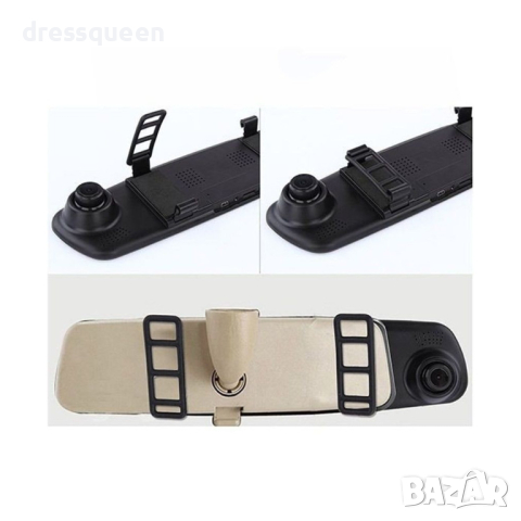 K95 Видеорегистратор, Огледало за автомобил, с предна и задна камера за паркиране, снимка 8 - Аксесоари и консумативи - 44808396