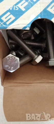 Болтове с пълна резба DIN 933, A2 – неръждаема стомана, М10x50,50бр. 