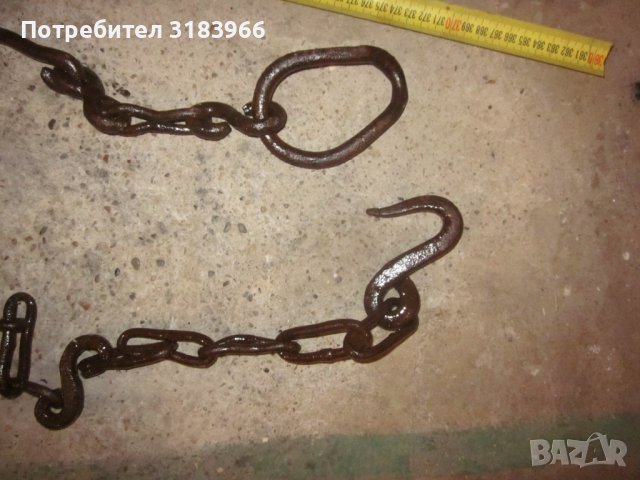 синджир за каруца голям дебел и масивен, снимка 3 - Други ценни предмети - 38332869