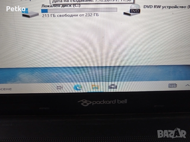 Лаптоп Packard bell, снимка 4 - Лаптопи за дома - 52187216