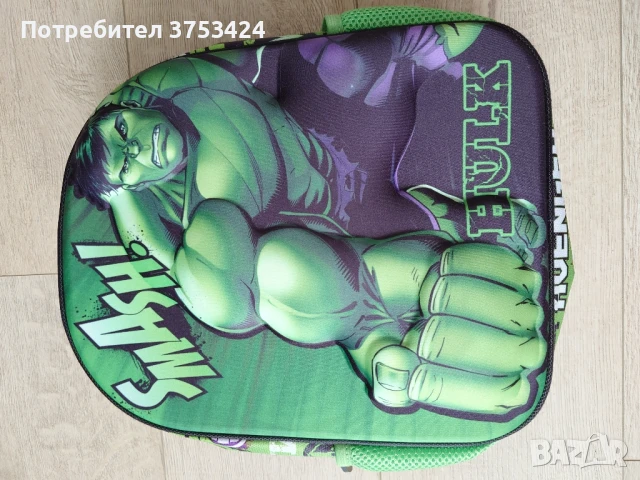 Детска раница Хълк , снимка 2 - Раници - 51277529