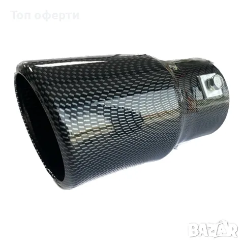 Накрайник за ауспух 2215  Сив/карбон входа-63мм изхода-76мм, снимка 3 - Аксесоари и консумативи - 48820624