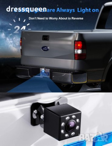 Камера с нощен режим за задно виждане с 8 LED диода, снимка 2 - Аксесоари и консумативи - 30370152