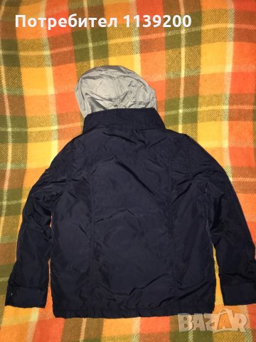 Детско яке Zara тъмносиньо със сребриста грейка 2 в 1 140см за момче, снимка 4 - Детски якета и елеци - 34980236