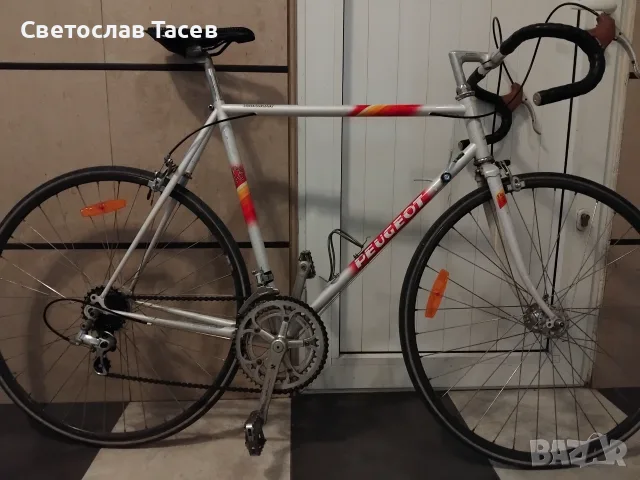 Шосейно колело Peugeot Tourmalet от 1988 година със стоманена рамка.  12 скорости (6х2).  Чисто нов , снимка 4 - Велосипеди - 56096012