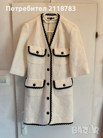 Продавам Tweed рокля maje , снимка 2 - Рокли - 53185039