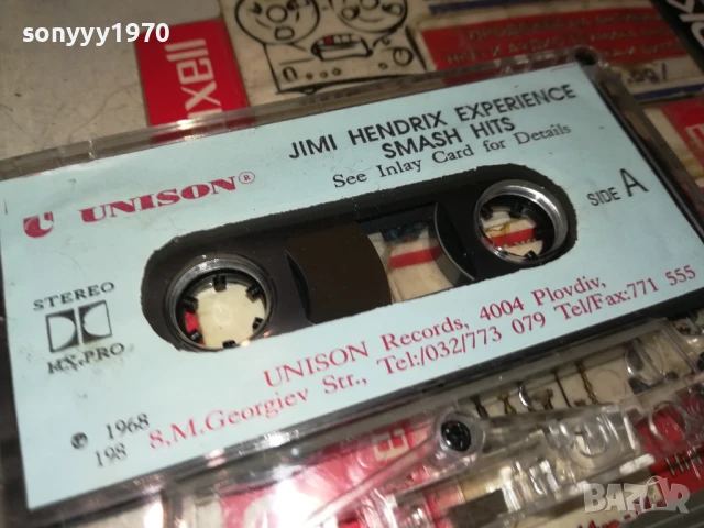 JIMI HENDRIX-UNISON ORIGINAL TAPE 2207251651, снимка 13 - Аудио касети - 51106791