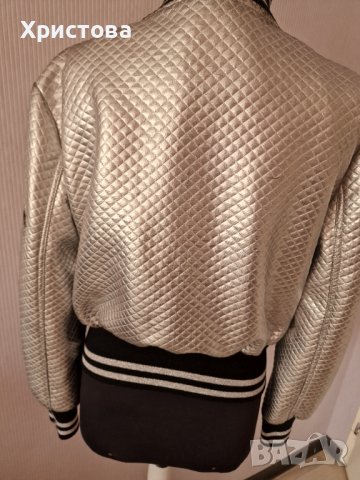 Преходно яке в сребристо с черно - 19,00лв., снимка 6 - Якета - 42629372