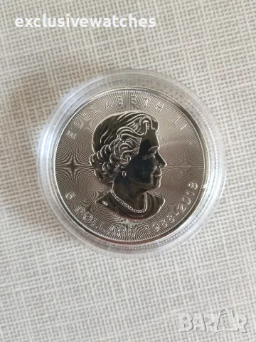 1 тройунция Сребърна Монета Maple Leaf 30-та годишнина BU 2018 г., снимка 6 - Нумизматика и бонистика - 49840955